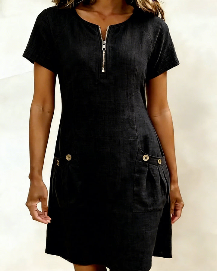 Simen | Cotton Zip Dress