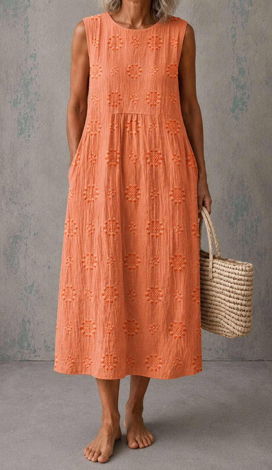 Linda | Sleeveless Linen Dress