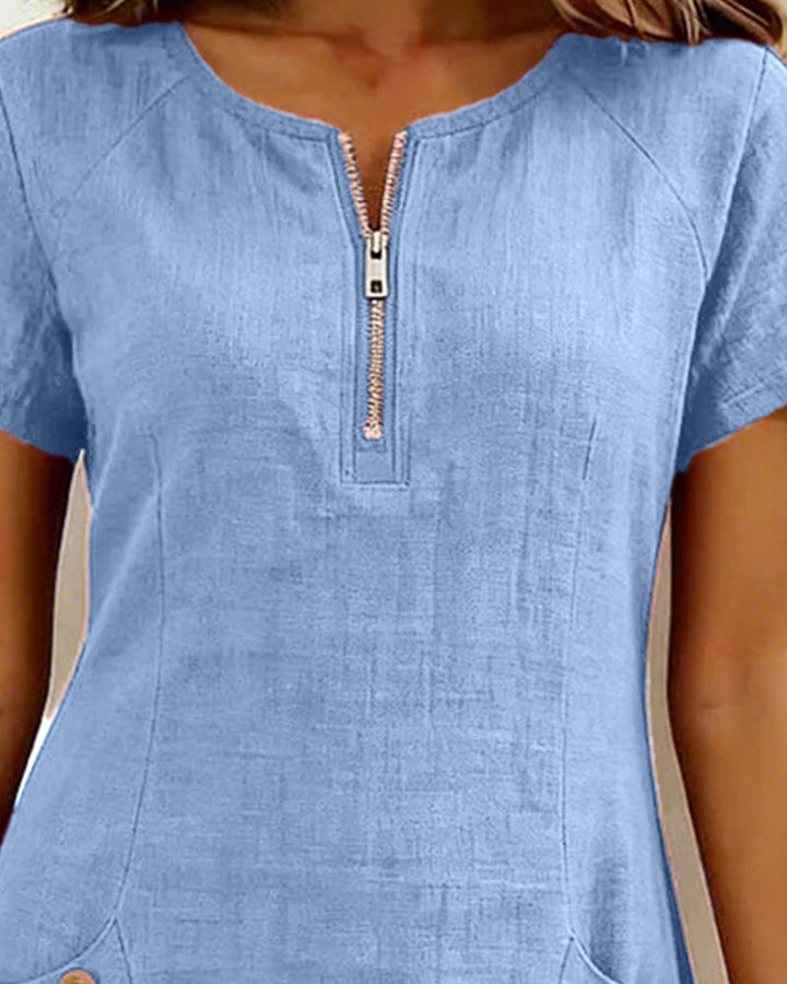 Simen | Cotton Zip Dress