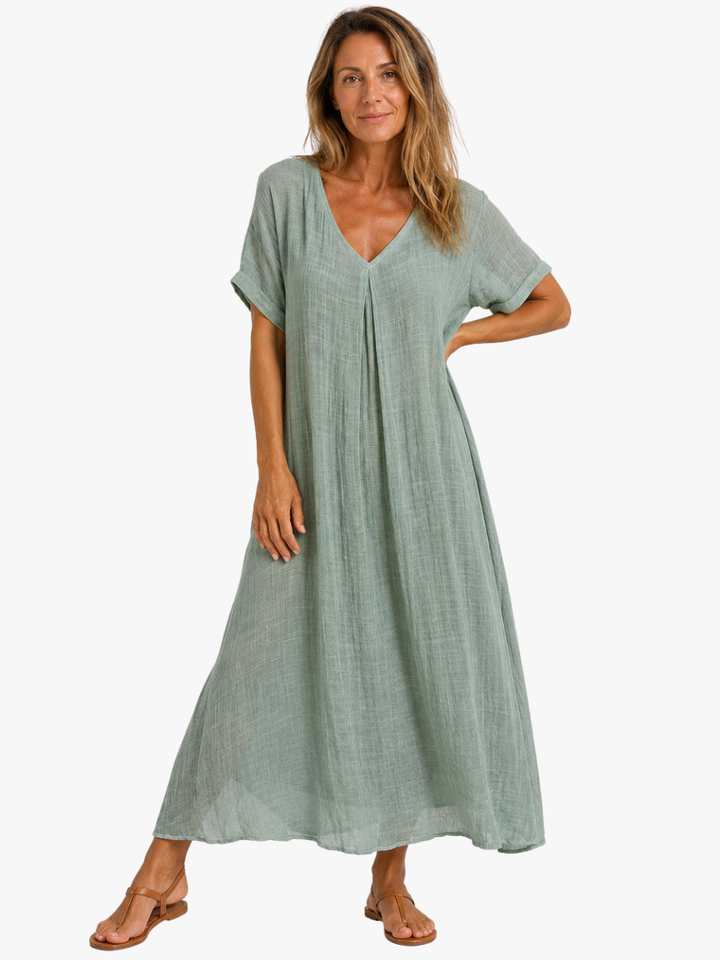 Chic V-Neck Dress for Women