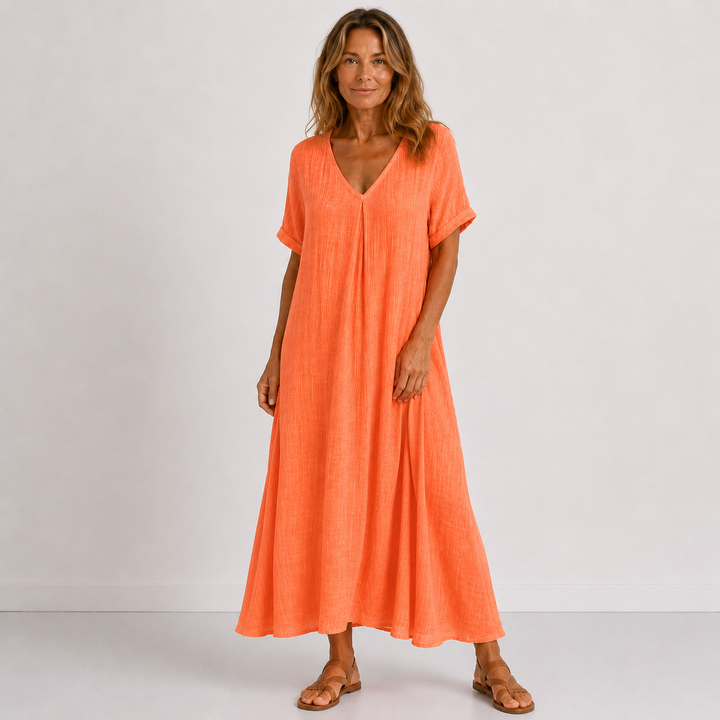 Chic V-Neck Dress for Women
