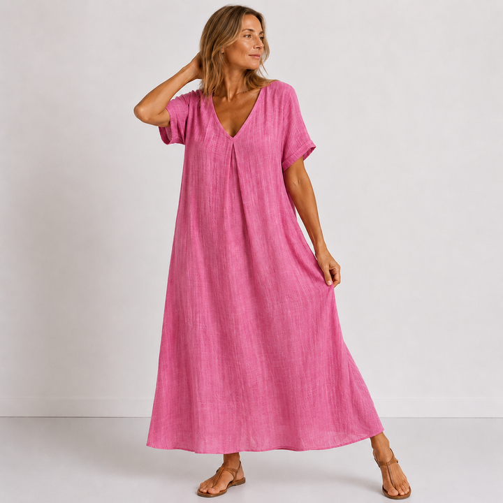 Chic V-Neck Dress for Women