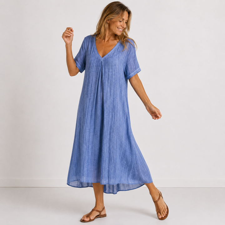 Chic V-Neck Dress for Women