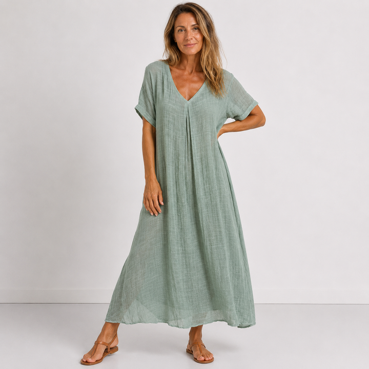 Chic V-Neck Dress for Women