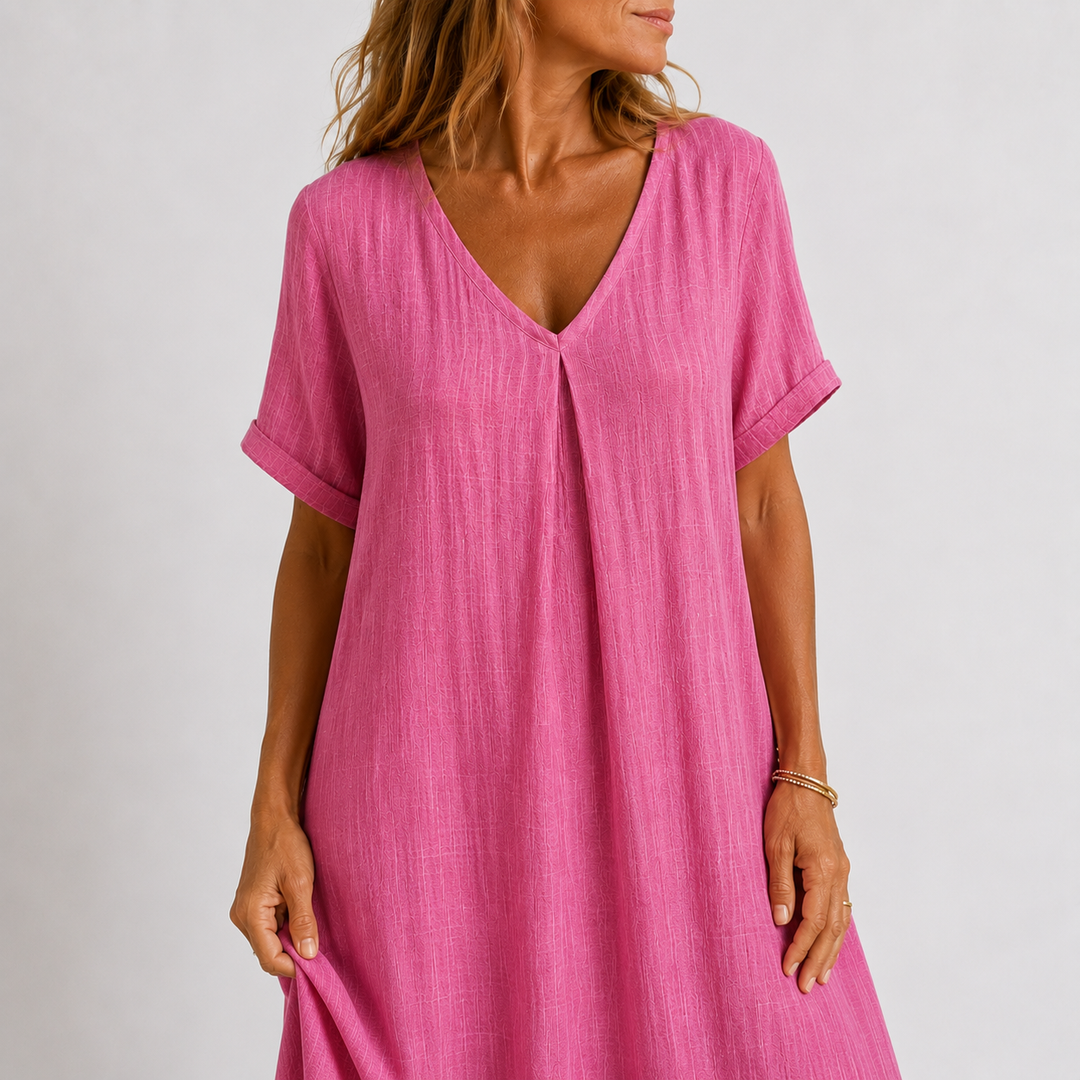 Chic V-Neck Dress for Women