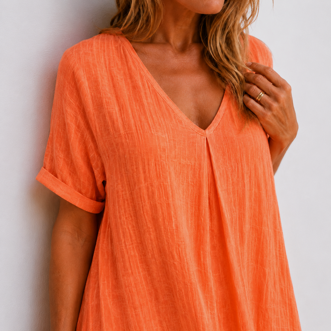 Chic V-Neck Dress for Women