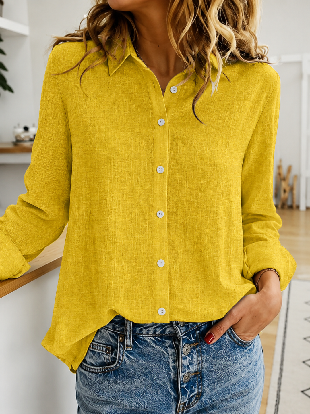 Mindy - MODERN LONG-SLEEVE SHIRT FOR WOMEN