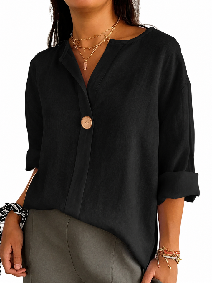 Zamma | Relaxed V-Neck Top