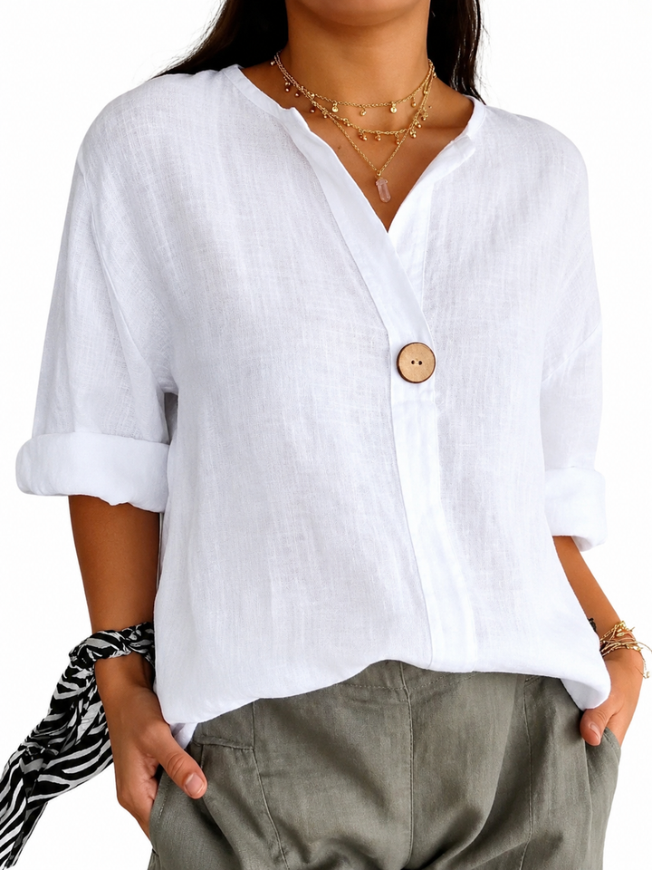 Zamma | Relaxed V-Neck Top