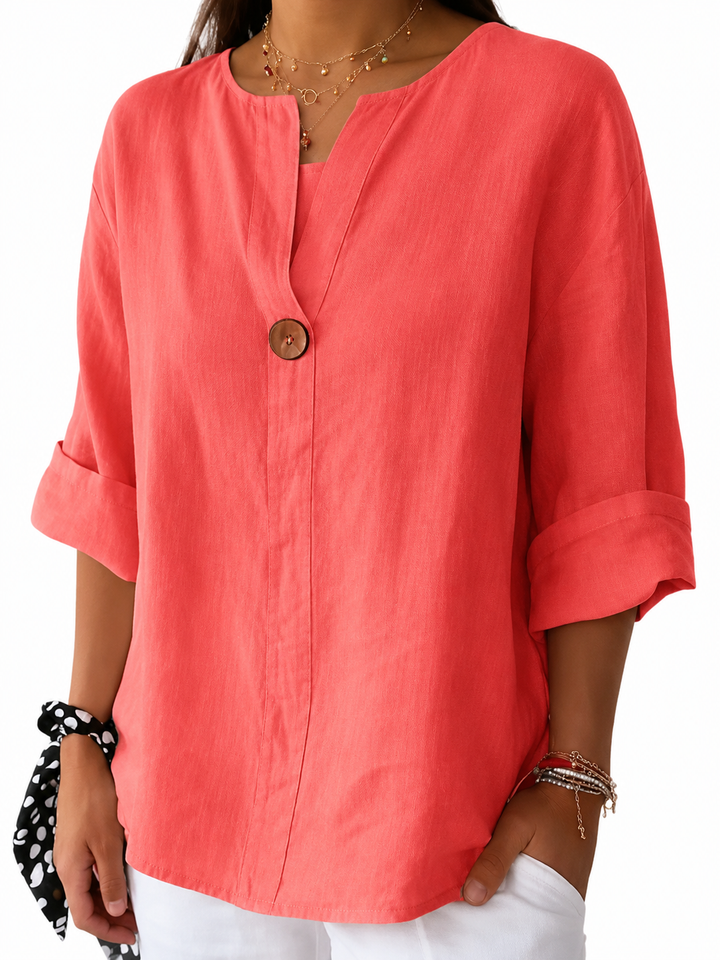 Zamma | Relaxed V-Neck Top